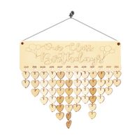 Wholesale Laser Cut Our Classroom Birthday with Balloon Wood Calendar Wooden Board Plaque Birthday Party Wall Decoration Celebrations