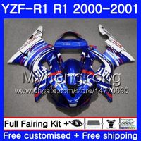 Wholesale Body glossy blue hot For YAMAHA YZF YZF R YZF YZFR1 Frame HM YZF R1 Bodywork YZF1000 YZF R1 Fairing