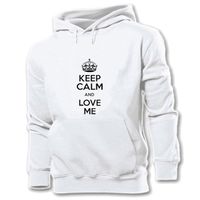 Wholesale Designer Men Hoodies Keep Calm and Love Me Sleep Zzz Carry One Pink Men s Cotton Graphic Hoodie Sweatshirt Personality Hooded Pullover