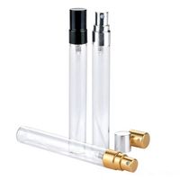 Wholesale 200pcs ml Glass Perfume Bottle Empty Refilable Spray Bottle Small Parfume Atomizer Perfume Sample Vials test glass bottle YD0364