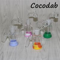 Wholesale 14mm mm Reclaim Catcher Adapters Male Oil Smoking Reclaimer AshCatcher Glass Drop Down Adapter For Rigs Bongs