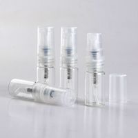 Wholesale 2ml ml ml ml Mini Portable Transparent Glass Perfume Bottle With Spray Empty Parfum Cosmetic Vial With Atomizer
