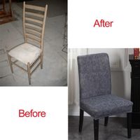 1pcs Dining Chair Covers Seat Slipcover For Kitchen Wedding Banquet Chair Hotel Part Decor Wedding Accessories