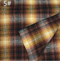 Wholesale 5colour Twill weave blended plaid wool fabric patchwork coat pants Party printing textiles diy sequin design college fabric A289