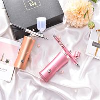 Wholesale Facial Care Spray Rechargeable Airbrush Set Air Compressor Gun Makeup Spray Pen for Oxygen Water Injection Face SPA Machine