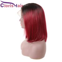 Discount Black Red Ombre Short Hair Black Red Ombre Short Hair