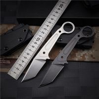 Wholesale DC53 Mini Straight Knife EDC Fixed Blade Tactical Survival Hunting Cold Pocket Steel Knives Jungle Fighting C07 A16 Godfather AD10 AD15 ZT Ludt DOC CQC7