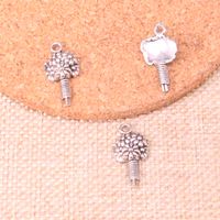 Wholesale 92pcs Charms bouquet flower mm Antique Making pendant fit Vintage Tibetan Silver DIY Handmade Jewelry