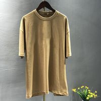 Wholesale Plus Size XS XL Trendy Cotton Mens T Shirt Oversize Casual Street Fashion Loose High Quality Male T shirt Sport Short Sleeve TShirt