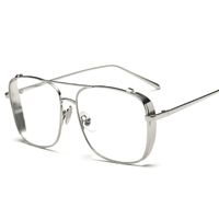 Wholesale 2020 men s rock metal designer luxtury silver gold frame clear sunglasses for men women uv protection sun glasses