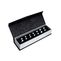 Wholesale CZ Stone Earrings Set For Girls Fashion Heart Triangle Round Star Square Drop Rectangle Shape Week Stud Jewelery Gift