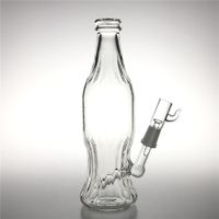 Wholesale 9 Inch Glass Water Bongs with mm male Hookah Thick Pyrex Unique Bong Soda Bottle Style Heady Recycler Beaker Oil Rigs for Smoking