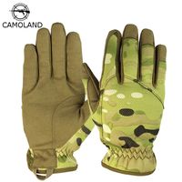 Wholesale CAMOLAND NEW Men Gloves Tactical Military Combat Gloves Outdoor Sports Full Finger Bicycle Mittens Paintball Airsoft Male Gloves