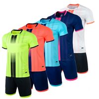 Wholesale Blank Kids Jersey Set Adult Football Kits Clothes Men Tracksuit Short Children Soccer Training Suit Sport Wear Uniform