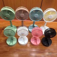 Wholesale Portable Foldable Fan Oscillating Battery Operated Fan USB Desk Fan for Outdoor Camping Home Office Party Supplies Sea Shipping IIA146