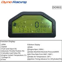Wholesale DO903 Universal Car Dash Race Display OBD2 Dashboard Digital Gauge Kit LCD Screen Multi function Gauge Sensor Kit
