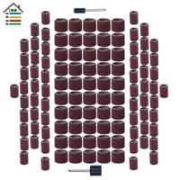 MJ style 20pcs//Set Sanding Drum Kit with Case Rubber Sanding Drums Spindle Sander Sleeves for Woodworking