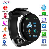 Wholesale D18 Smart Bracelet Fitness Tracker Band Heart Rate Monitor Smart Wristband For iOS Apple Android watch facebook whatsapp twitter id115 plus