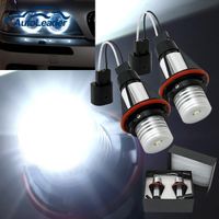 Wholesale Freeshipping Warranty High Power k W LED Angle Eyes Halo Xenon Marker Ring Light Bulb Canbus For BMW E39 E53 E60 E61 E65 X5