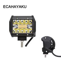 Wholesale ECAHAYAKU light modes Inch W LED Work Light Bar Combo Offroad x4 Fog Driving Light Lamp for Truck ATV V Headlight Boat