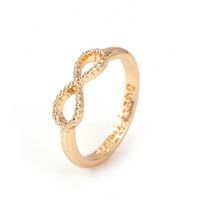Wholesale Lucky Rings Silver Gold Tone Alloy Twisted Rings For Girls Ladies Jewelry Gifts