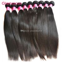 Wholesale Glamorous Malaysian Hair Extensions Original Human Hair Peruvian Indian Brazilian Straight Hair Weave for Black Women