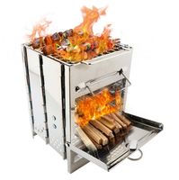 Wholesale Steel BBQ Barbecue Grills Burner Oven Outdoor Garden Charcoal Barbeque Party Cooking Foldable Picnic with Storage Bag C71