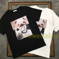 Wholesale Luxury mens dog head print tshirts fashion summer cartoon printing Tshirt top Men Womens Designer T Shirts Casual Cotton Tee