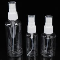 Wholesale Empty ml Clear PET Plastic Spray Perfume Bottles ml Cosmetic Packaging Containers With White Mist Cap For Disinfection Spray cap
