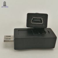 Wholesale 300pcs USB CONNECTOR Micro usb male plug to mini USB pin female jack connector tablet computer adapter electrical parts