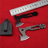 Wholesale New EDC Tool Multifunctional Knives Mini Portable Axe C blade Outdoor Hunting Camping Survival Knife Christmas Men s Gift