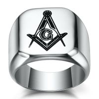 Wholesale New Designer Stainless Steel Masonic Ring for Men master masonic signet ring free mason ring jewelry