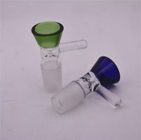 Wholesale Price Thick Tobacco Bowl Piece for Glass Bong Funnel Bowls Pipes Ash Catcher Bowls Colorfuloil Rigs Pieces mm mm Male