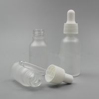 Wholesale Empty Refillable Frost Glass E liquid Dropper Bottles Oil Glass Piepette Dropper Container ml ml ml ml F1776