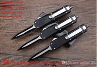 Wholesale 7styles survival folding knife camping tools MR A07 sigle blade double blade and double serrate half blade black handle