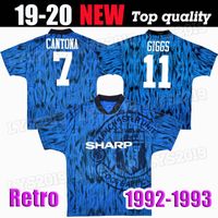 Wholesale 1992 Man Retro Version MAN vintage classic Soccer Jerseys UTD Football Shirts United Hughes Cantona Giggs Brian McClair Paul Ince