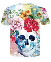 Wholesale new design d t shirt short sleeve crew neck casual men s top tees summer new arrival d skeletons printed design AE002