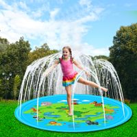 Wholesale 67 Inch Summer PVC Inflatable Spray Water Cushion Toys for Children s Baby Play Water Mat Games Beach Pad Lawn Sprinkler Pool