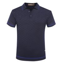 Wholesale BILLIONAIRE polo shirt men Short summer new fashion comfort solid color high quality geometry pattern big size M XL