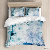 Wholesale Bedding Sets Colorful Marble Set Pastel Pink Blue Quicksand Duvet Cover Abstract Art Bed Bright Elegant And Quiet Simplicity