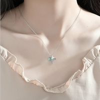 Wholesale New Fashion Pendant Necklaces Blue Crystal Foam Super Popular S925 Designer Necklace for Women
