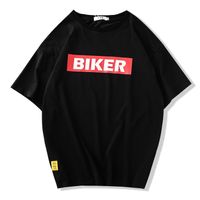Wholesale E BAIHUI Men Novelty T shirt Summer Hip Hop Streetwear Top Biker Short Sleeve Harajuku Cotton Tees Fashion Club Tee Male S9001