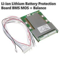 48V 20A 13Series Tarjeta de Protecci/ón con Equilibrio BMS Junta de Protecci/ón de PCB con Equilibrio para Li-ion 18650 Bater/ía