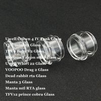 Wholesale Fat Replacement Bulb Glass Tube for Uwell Crown IV Whirl TFV mini v2 TFV8 Baby V2 Falcon mini Drag Manta MTL RTA TFV12 Prince Cobra