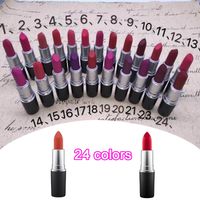 2019 Nuovo Rossetto Opaco M Trucco Lustre Retro Rossetti Gelo Sexy Matte Rossetti 3g 24 Colori Rossetti Con Il Nome Inglese