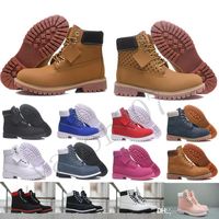 Wholesale Brand Box boots mens Designer winter Shoes men Martin women Sneakers Trainers work small yellow big woman woman steel toe chaussures