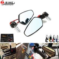 7//8/" Handle Bar End Rear View Mirrors For Ninja ZX6R ZX7R ZX9R ZX10R ZX12R ZX14