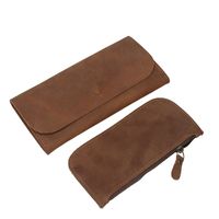 Wholesale Wallets Retro Men Wallet Long Real Cow Genuine Leather Large Capacity Travel Clutch Purse Phone Holder Zipper Slim Handmade Bag