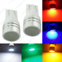 Wholesale Car DC12V T10 W5W W Wedge LED Light Lamps With Ceramic Flat Lens Color