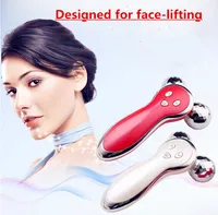 Wholesale 2019 D roller type facial massager acupuncture micro current vibration facial massage instrument V face beauty instrument